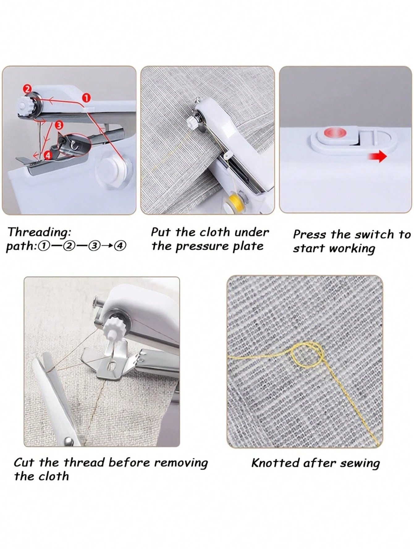 1PC Handheld Sewing Machine Mini Sewing Machines,Portable Sewing
