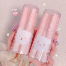 6 PCS Pack Of Lipsticks With Rabbit Design 6 Pieces Long Lasting Waterproof Liquid Lipstick Gloss Mirror Effect Shine - Multicolor - View 5