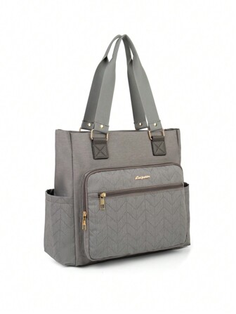 1pc Oxford Cloth Diaper Bag, Mommy Bag With Large Capacity And Multiple Compartments For Travel And Daily Use