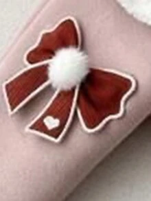 1 件女童厚保暖内衬紧身裤，冬季保暖 - 粉色 - 查看 2