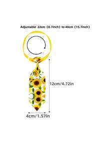 1 件聖誕狗領帶小型犬可調式配件寵物狗貓領帶小型犬小狗領帶寵物用品小型犬 - 咖啡棕 - 查看 2