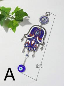 2pcs/Set Evil Eye Design Wall Hanging, Polyresin Hanging Decoration For Home Decor,Home Decor ,Room Decor,Wall Decor Gifts Birthday Graduation