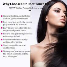 大師遮瑕棒-即時隱藏髮際線和眉毛,持久粉筆,黑色1支 - 黑色 - 查看 4