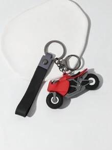 1pc Cool Miniature Motorcycle Keychain Key Ring With Realistic Design, Suitable For Couples, Car Lovers; Perfect For Parties, New Year, Father's Day, Thanksgiving, Nurse's Day, Teacher's Day Gifts - Red - View 3
