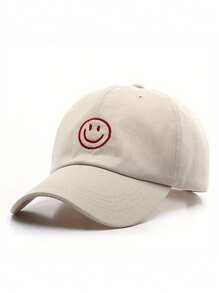 1入組男女通用Y2K風格刺繡面部防曬帽，適用於戶外運動、防曬、日常通勤休閒