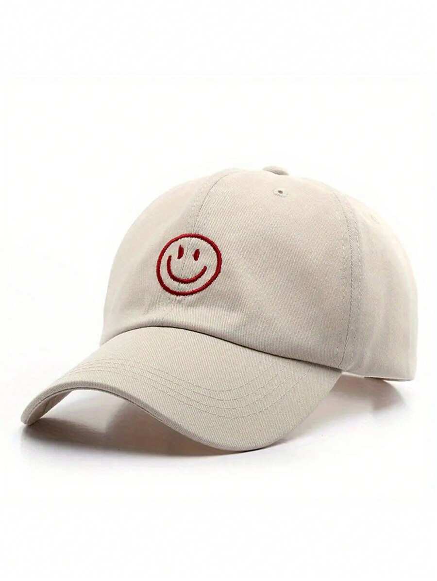 1入組男女通用Y2K風格刺繡面部防曬帽，適用於戶外運動、防曬、日常通勤休閒