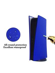 2入組ps5數位版遊戲機矽膠保護套,防塵、防刮、柔軟親膚,易於存儲 - 藍色 - 查看 1