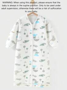 Saco de dormir para bebé e infante, manta acolchada para niño y niña, cálida para otoño/invierno, con estampado y fondo antikicks