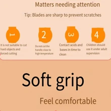 便攜式方便迷你不銹鋼手工剪刀用於辦公室、日常使用、藝術、美術、家用剪紙剪紙和剪線 - 粉色 - 查看 7