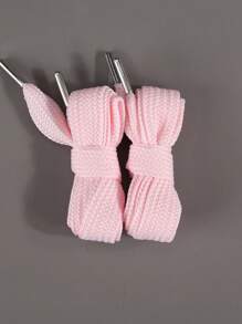 1 Par Nuevas Agujetas Anchas De Poliéster Plano - Agujetas Clásicas Para Zapatos Deportivos Casuales