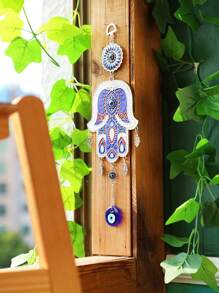 2pcs/Set Evil Eye Design Wall Hanging, Polyresin Hanging Decoration For Home Decor,Home Decor ,Room Decor,Wall Decor Gifts Birthday Graduation