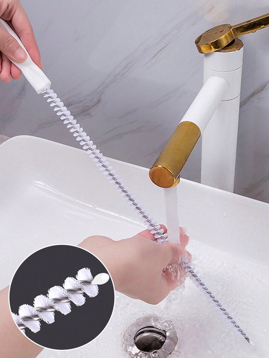 1pc 58/45cm Pipe Dredging Brush Bathroom Hair Sewer Sink Cleaning Brush