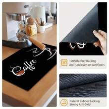 1/2pcs Coffee Mat - Hide Stain Absorbent Rubber Backing Quick Dry Mat For Kitchen Counter Coffee Bar Accessories Dish Drying Mat For Coffee Maker Coffee Maker Coffee Pot Espresso Maker