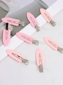 16 piezas Pinzas para el cabello de caimán simples y de moda sin arrugas, perfectas para fiestas, vida diaria, salidas casuales y adecuadas para niñas y mujeres. Pinzas para el cabello tipo garra para la calle, pasadores para el cabello, accesorios para el cabello, accesorios para la cabeza, accesorios para el cabello para mujeres - Rosa - Ver 3