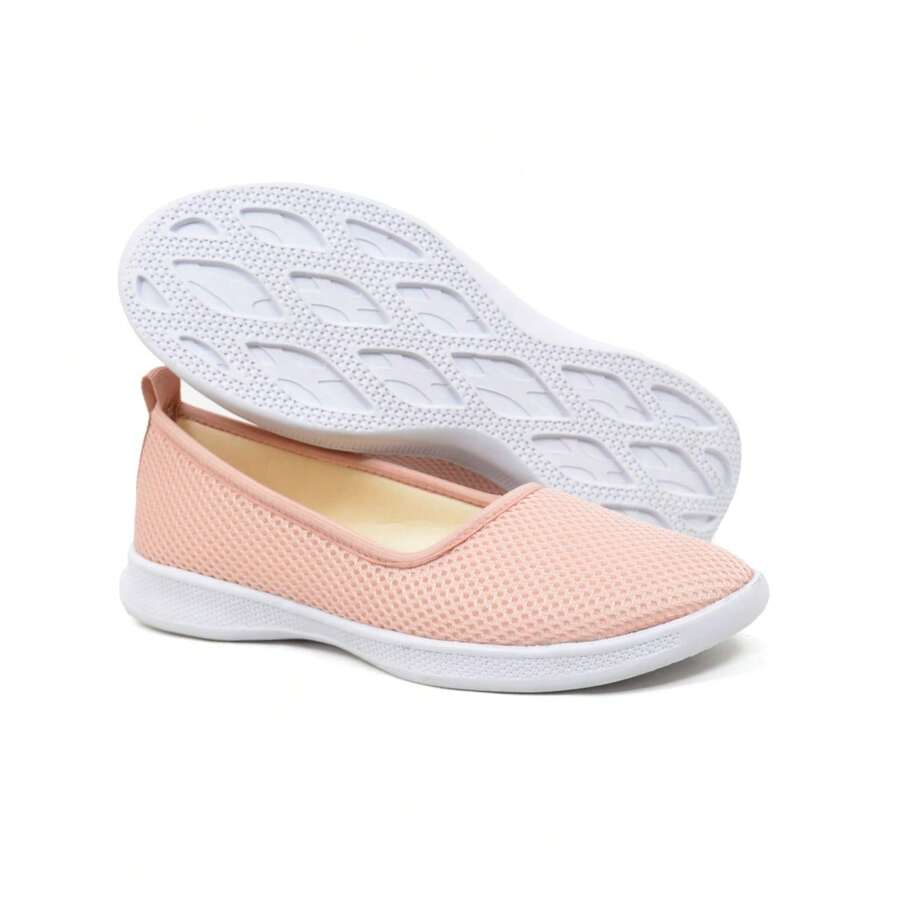 Women Wedge Sneakers - 乾枯玫瑰色 - 查看 1