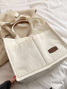 Bolsa Grande De Fin De Semana Para Mujer, Bolso De Lona Lavable De Gran Capacidad, Maletín, Maleta De Viaje, Bolso De Mensajero, Bolso De Mano, Bolsa De Hombro Grande, Bolsas De Negocios Casuales Para Computadora Portátil Con Múltiples Compartimentos Y Bolsillos.