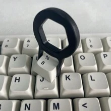 Keycap And Key Remover Plastic Keycap And Key Puller For Mechanical Keyboard - Black - View 1