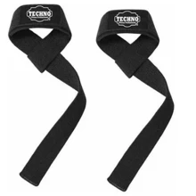 Straps + Vendas Para Rodillas Pack Gym - Negro - Ver 6
