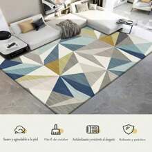 Alfombra Ultra Suave y Esponjosa para Dormitorio, Alfombra Shaggy Moderna, Alfombras para Decoración de Sala de Estar, Alfombra de Guardería, Decoración de Hogar Lujosa, 80x120 cm - Multicolor - Ver 6