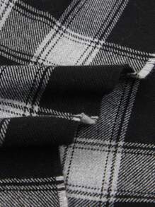 1pc Men's Winter Scarf, All-match Plaid, Warm And Simple Design - Multicolor - View 4