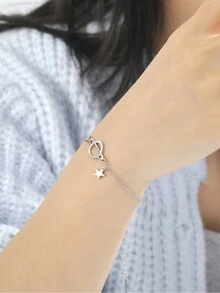 1pc Stainless Steel Hollow Out Volleyball/tennis/globe Pendant Bracelet For Women, Fashion Sports Accessories, Christmas Gift - ball - View 9