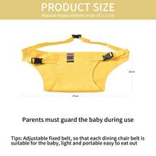 Universal Portable Baby High Chair Belt, Fixing Protection Strap For Infant's Outdoor Eating And Dining - Blue - View 6