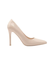 Zapatilla de tacón alto - Beis - Ver 4
