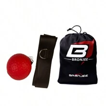 Head-Mounted Boxing Speed Ball, Boxing Reaction Training Ball, Decompression Training Fitness Equipment For Improving Coordination With Elastic Power Ball And Magic Ball + Carrying Bag - 23g Red Ball - View 3