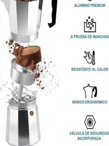 CATERERA EXPRESSO ESTILO ITALIANO - Plateado - Ver 7