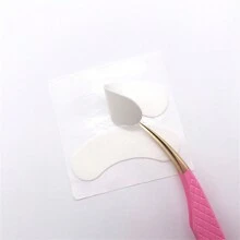 Ygirlash 50入組微型泡沫睫毛墊,無痛睫毛貼片,易於撕下睫毛帶,化妝貼紙放在睫毛墊下,用於睫毛延長 - 杏色 - 查看 6