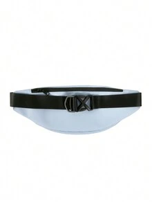 Casual Waist Bag For Men, Shoulder Bag, Crossbody Bag, Fashion Brand Men Chest Bag Bum Bag Fanny Pack Sling Bag Waterproof Lightweight With Adjustable Strap For Travel Vacation Office Supplies Holiday Essentials Nylon Solid Color Casual Valentines Gift Men Gifts Men Accessories For Boys - Mint Blue - View 4