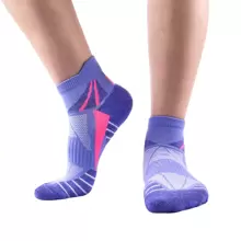 6 Paar Damen Sportstrümpfe, mehrfarbige Mesh atmungsaktive Knöchel Sneaker Socken mit dicker Polsterung und Stoßabsorption, geeignet für Fitnessstudio, Sport und Alltag