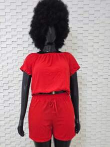 Women Two-piece Outfits - Đỏ - Xem 2