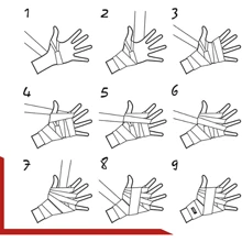 Boxing Tape Hand Wraps, Extra Long 5 M, Professional Elastic Hand Wraps For Wrist And Knuckle Protection, Hand Wraps For Boxers, Kickboxing, Muay Thai And MMA. - Red - View 4