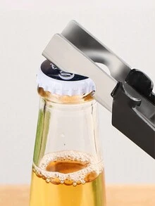 1pc Multifunctional Anti-slip Jar Opener With Screwdriver For Glass Jars And Bottles - Black - View 9