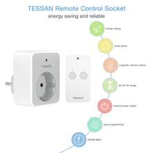 TESSAN Electrical Sockets & Plugs Adaptors - Grey - View 2