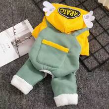 Thú cưng Bốn chân Quần áo Đối với Mùa thu Và Mùa Đông - Màu vàng - Xem 1