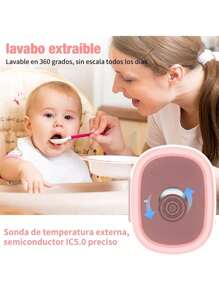 Calentador Esterilizador Biberones Para Bebé Gran Capacidad - Rosa - Ver 6