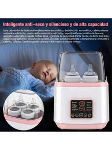 Calentador Esterilizador Biberones Para Bebé Gran Capacidad - Rosa - Ver 8