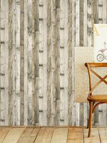 1張復古棕色木紋牆紙,適用於客廳背景牆裝飾 - 棕色 - 查看 4