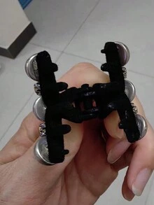 复古发夹简约珍珠侧夹女士女孩发夹发夹黑色花边发饰 - 灰色 - 查看 10