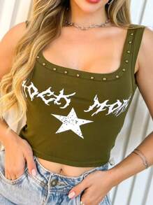 Women Tank Tops & Camis - xanh quân đội - Xem 1