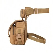 Mochila Piernera Táctico Militar Aire Libre Práctica - Caqui - Ver 4
