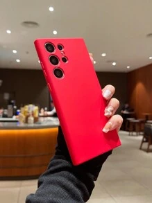 基本款手机壳 仿液态硅胶防指纹绒布手机壳 - 紅色 - 查看 2