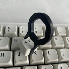Keycap And Key Remover Plastic Keycap And Key Puller For Mechanical Keyboard - Black - View 2