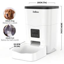 Balimo Automatic Cat & Dog Food Dispenser 3L 2.4G WiFi With Timer And APP Remote Control Max.10 Meals/Day - 白色 - 查看 5