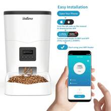 Balimo Automatic Cat & Dog Food Dispenser 3L 2.4G WiFi With Timer And APP Remote Control Max.10 Meals/Day - 白色 - 查看 2