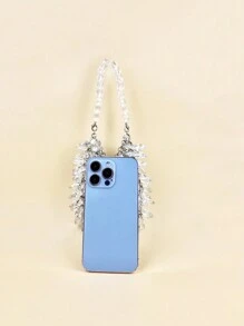 Mini Clear Crystal Waterdrop Shaped Handheld Bag - Clear - View 2