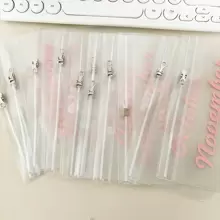 Túi đựng tiền mặt A6 Loose Leaf hàng tháng có khóa kéo, phong bì đựng tiền mặt, sổ kế toán, hóa đơn, túi đựng đồ, bộ quà tặng quản lý tài sản, 1 bìa + 12 túi hàng tháng - Trong sáng - Xem 2