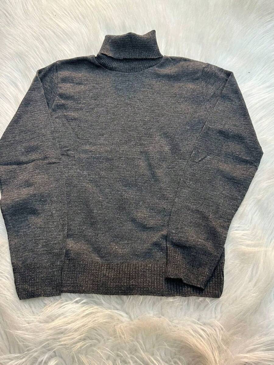 Women Knit Tops - Màu xám đen - Xem 1